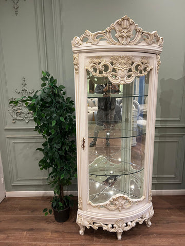 Otto Corner Showcase Glass Display Cabinet