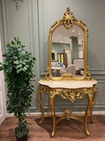Chelsea Baroque Console Table with Mirror